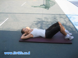כפיפות בטן על מזרן - Abdominal Crunches